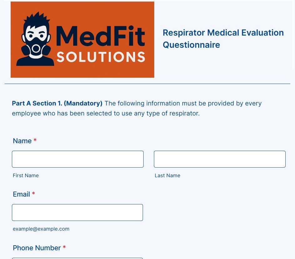 Medical Evaluation Questionnaire